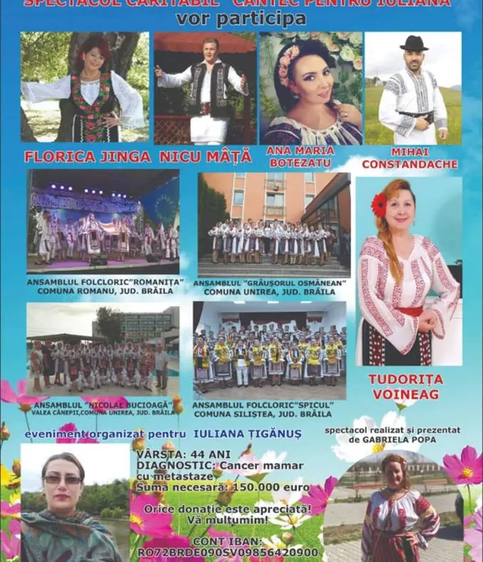 Spectacol caritabil - Cântec pentru Iuliana
