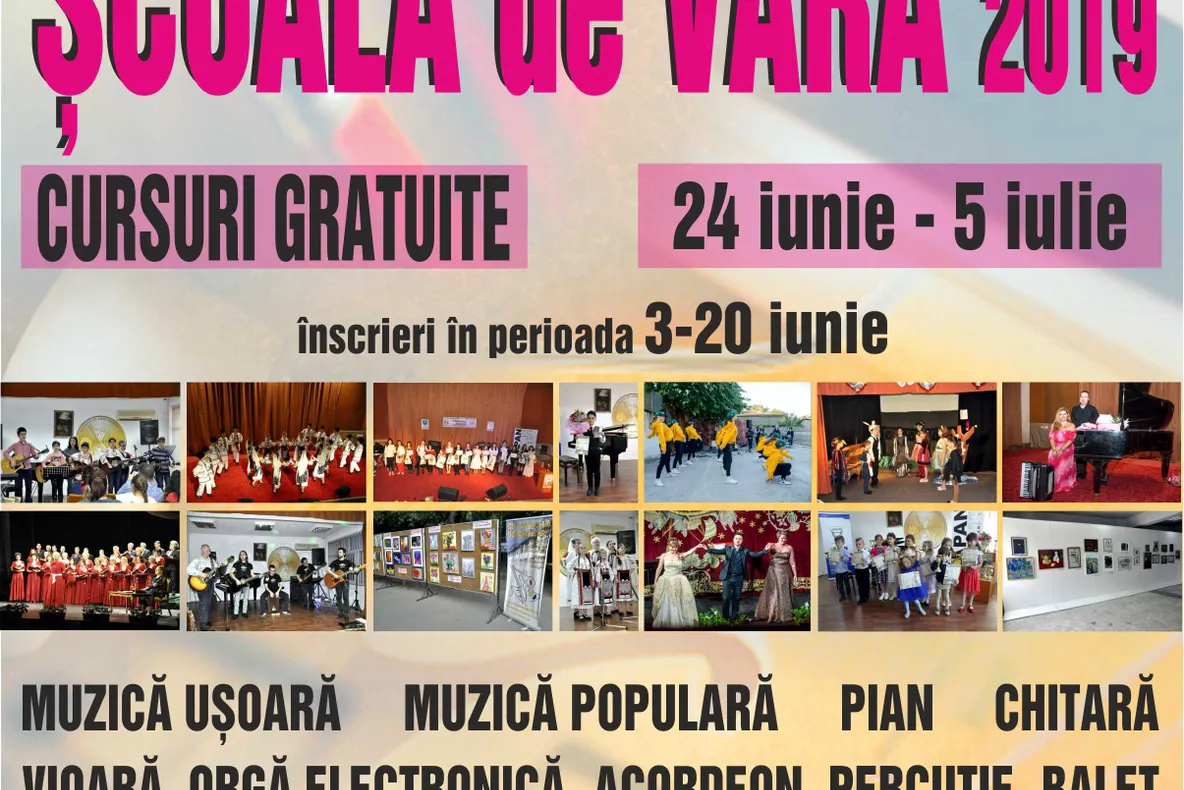 Cursuri gratuite la Școala de vară de la ”Vespasian Lungu”