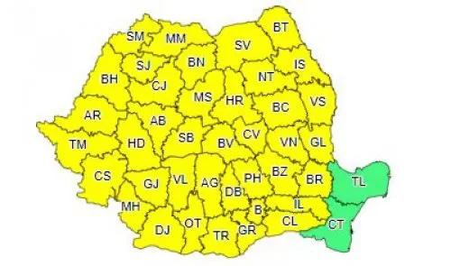 Încă o zi cu fenomene extreme se anunță astăzi în județul Brăila