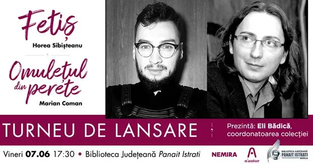 Scriitorii Marian Coman și Horea Sibișteanu la Brăila – turneu de lansare n’autor