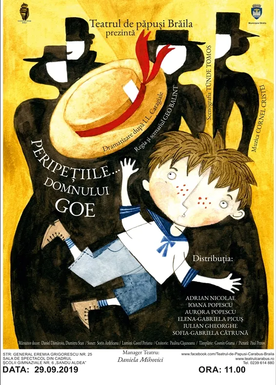 Premieră la Teatrul de Păpuși Brăila - Peripețiile... Domnului Goe