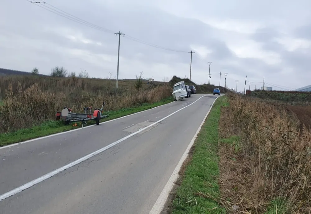 Un brăilean a provocat un accident în județul Tulcea