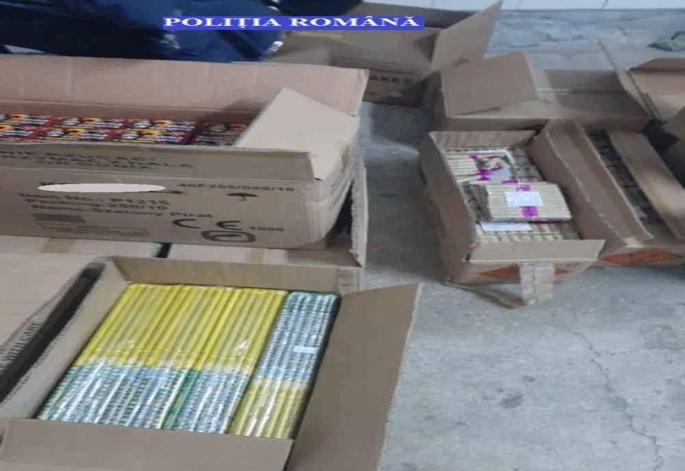 1.500 KG DE MATERIALE PIROTEHNICE CONFISCATE DE POLIŢIŞTI