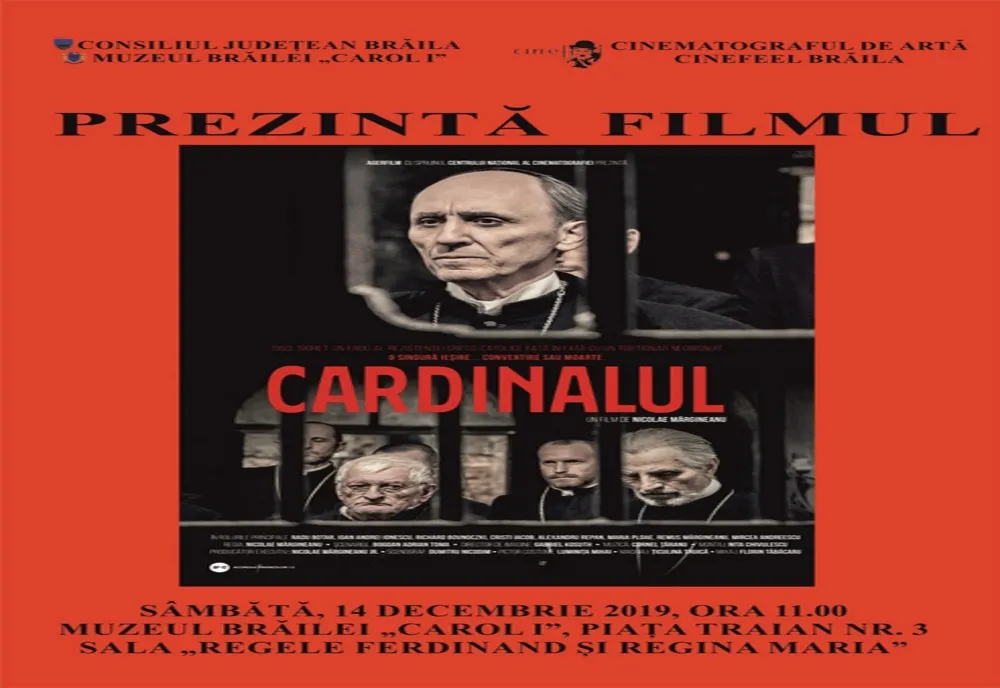 Invitație la film la Muzeul Brăilei ”Carol I”