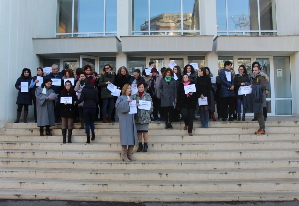 Protestul grefierilor la Brăila