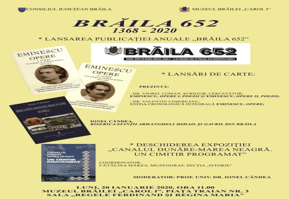 Brăila aniversează 652 de ani de atestare documentară
