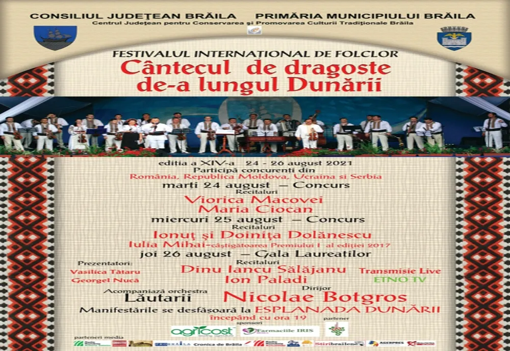 Astăzi începe a XIV-a ediție a Festivalului Internațional de Folclor "Cântecul de dragoste de-a lungul Dunării"