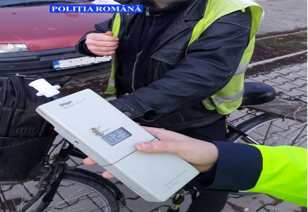Depistat la volan cu o alcoolemie de 0,50 mg/l