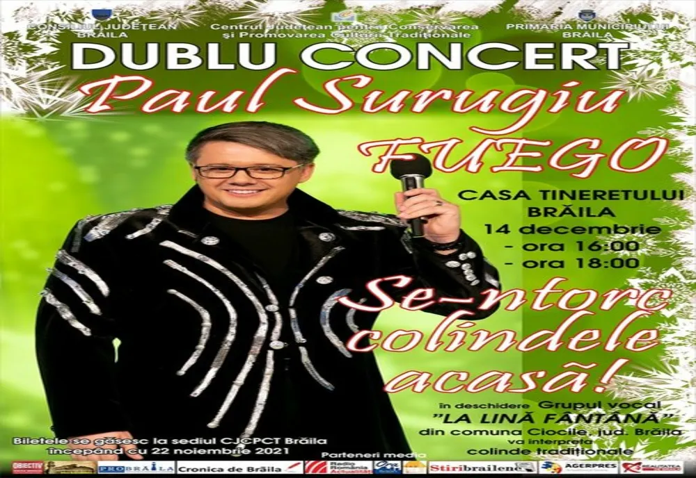 Concert de colinde organizat de Centrul de creație Brăila