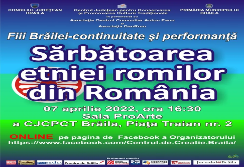 Ziua Internațională a Romilor sărbătorită pe 8 aprilie