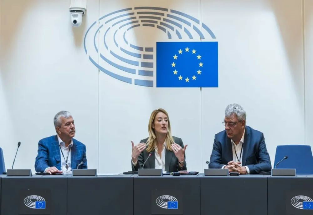 Președinta Parlamentului European, Roberta Metsola s-a întâlnit cu jurnaliști din Brăila și Galați, la invitația europarlamentarilor Nica și Tudose
