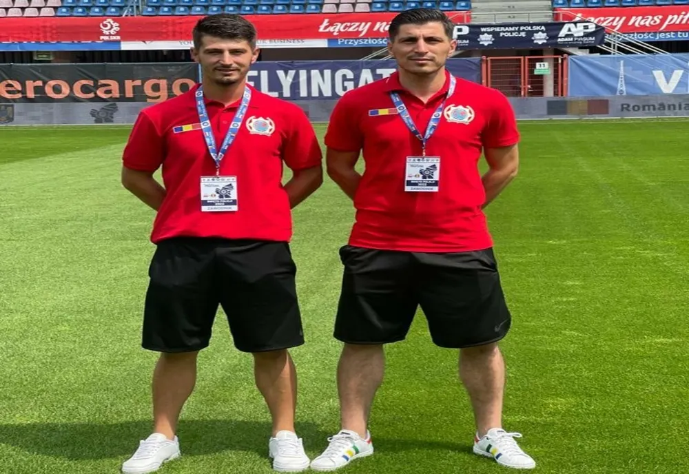 Brăileanul Marius Coman, jucător la Viitorul Ianca, a marcat golul naționalei polițiștilor din România în amicalul cu cei din Polonia