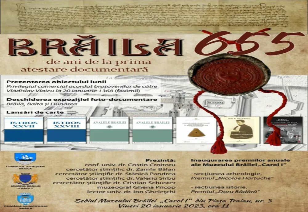 Brăila - 655 de ani de la prima atestare documentară