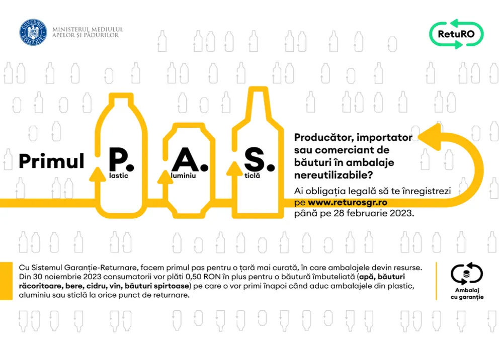 Doar două săptămâni rămase pentru înregistrarea în baza de date a Sistemului de Garanție-Returnare (SGR)