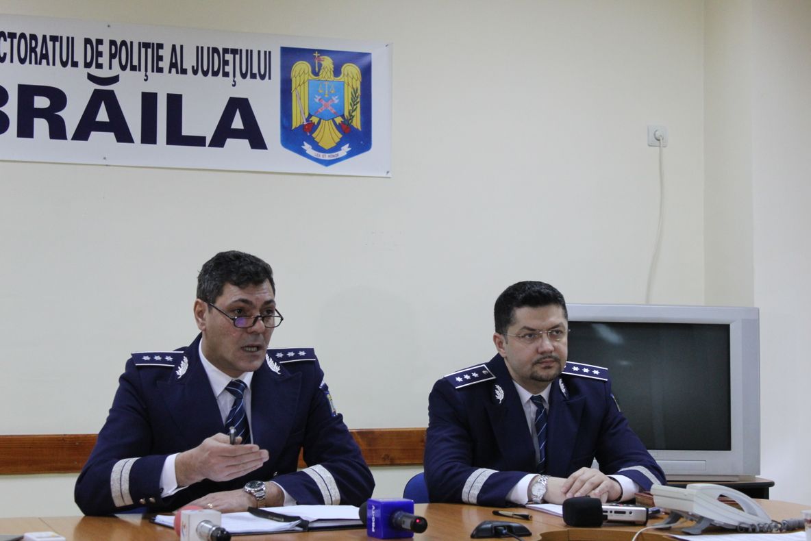 În ciuda violențelor din ultima jumătate a anului trecut, rata criminalității în Brăila este în scădere