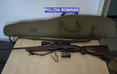 Armă de vânătoare ridicată de polițiști