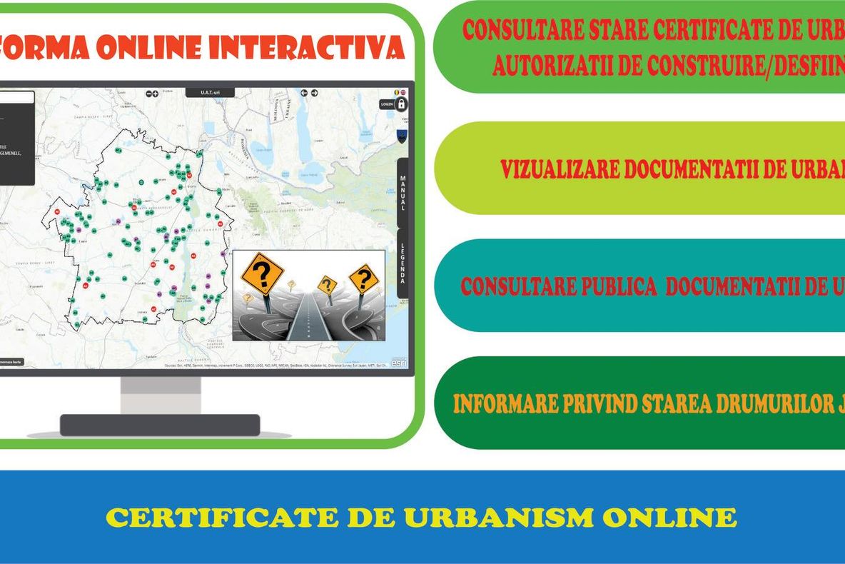 Consiliul Județean a implementat platforma online pentru certificatele de urbanism