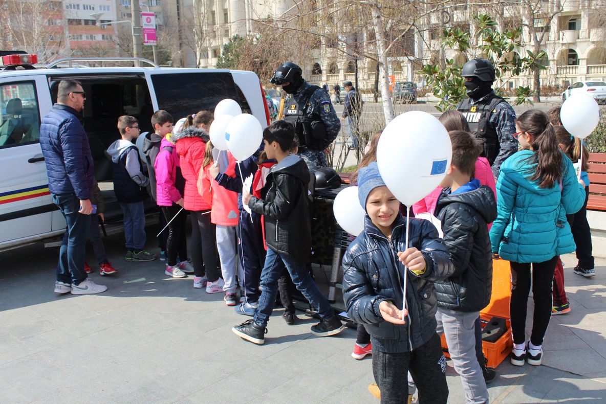 Acțiune a polițiștilor brăileni pentru marcarea Zilei Poliției Române