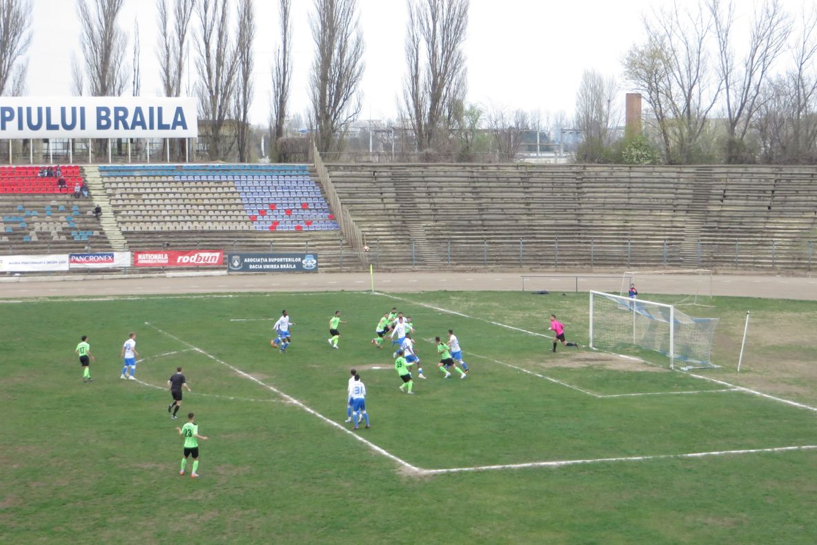 Dacia Unirea Brăila a terminat la egalitate meciul din etapa 27 cu Metaloglobus