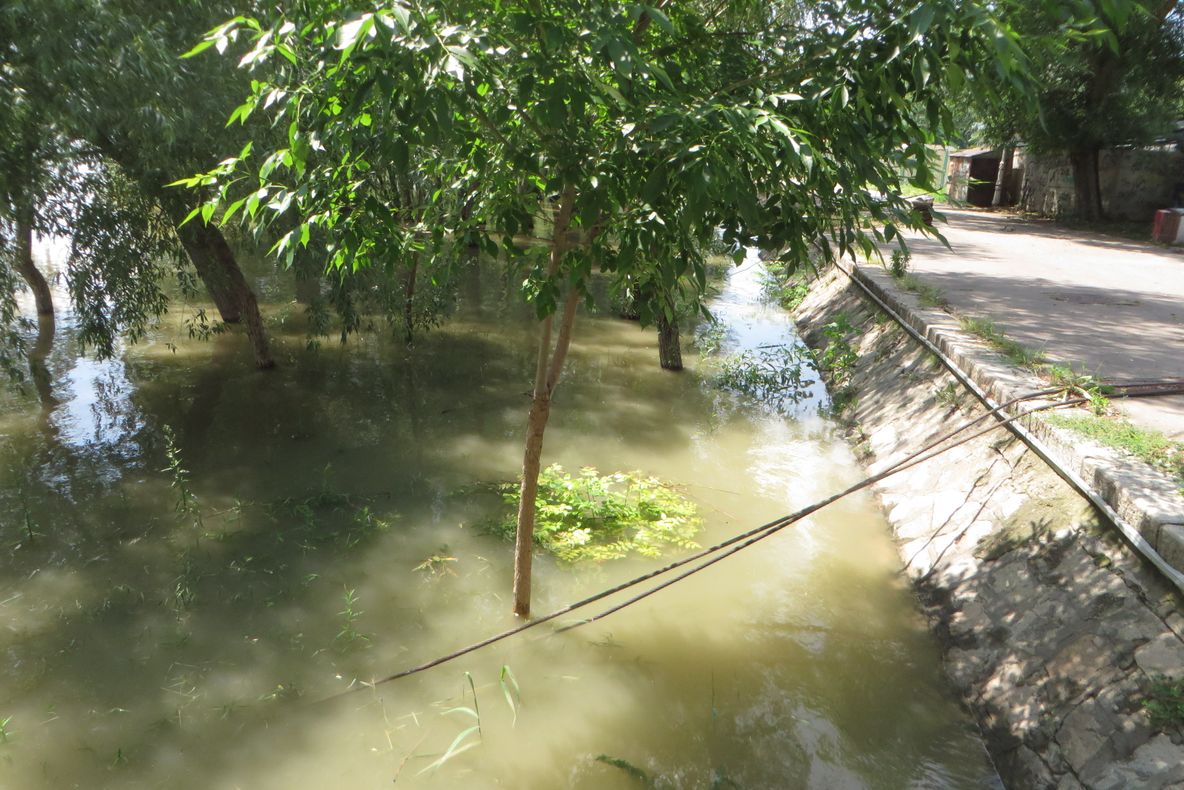 Dunărea în creștere la Brăila