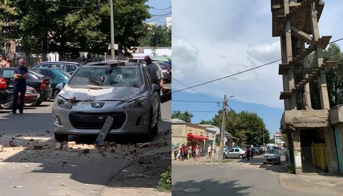Până să fie demolate, punctele termice au început să cadă singure, fiind un real pericol!