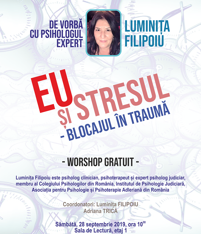 Dialog cu psihologul la Biblioteca Județeană Brăila