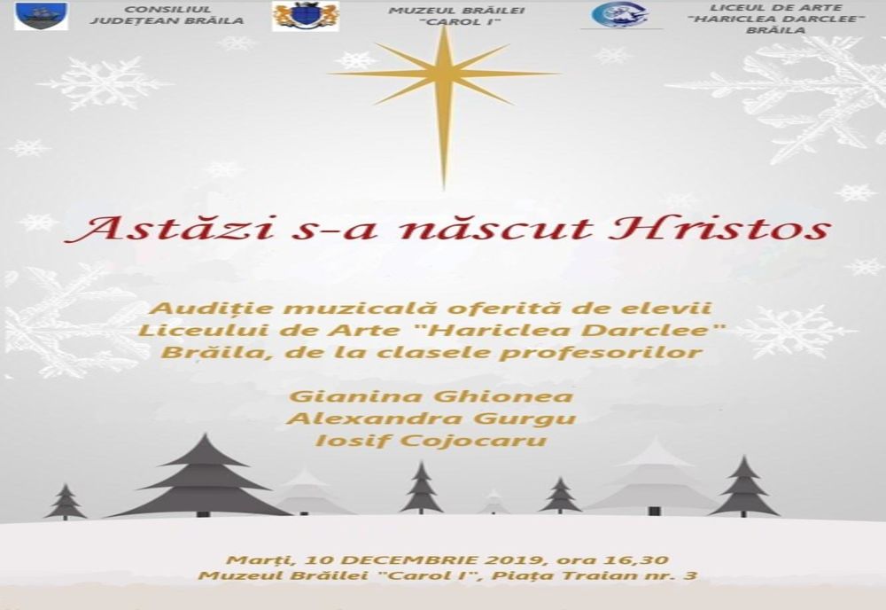 Audiție muzicală oferită de elevii Liceului de Arte „Hariclea Darclée” Brăila