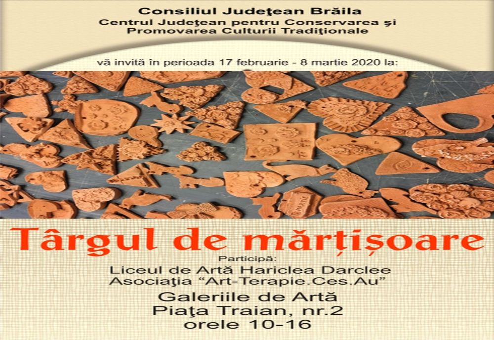 Târgul de mărțișoare la Galeriile de Artă