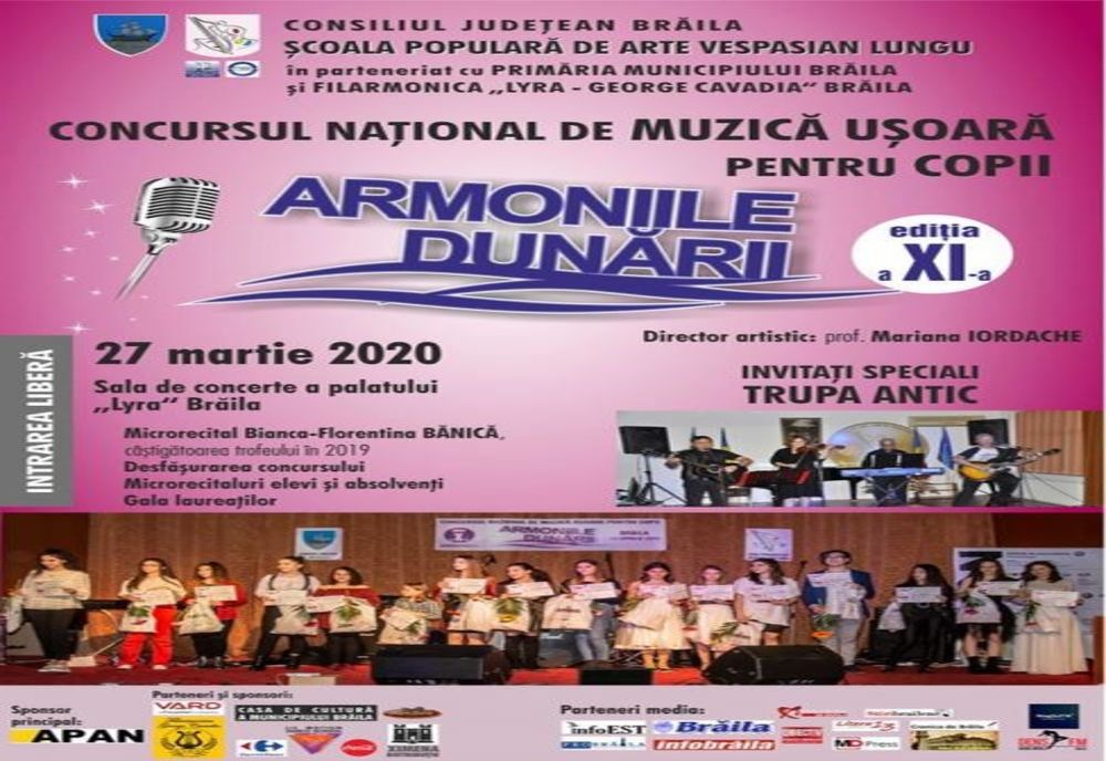 Concursul naţional de muzică uşoară pentru copii Armoniile Dunării