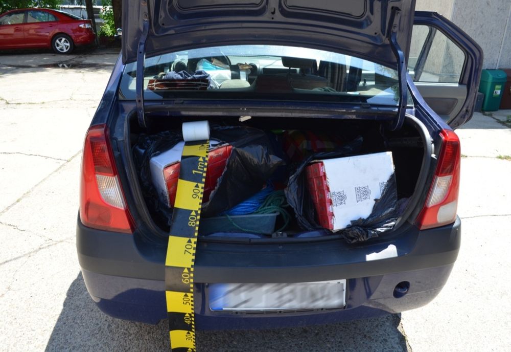 Informare de presă - țigarete de contrabandă descoperite de polițiștii brăileni de frontieră