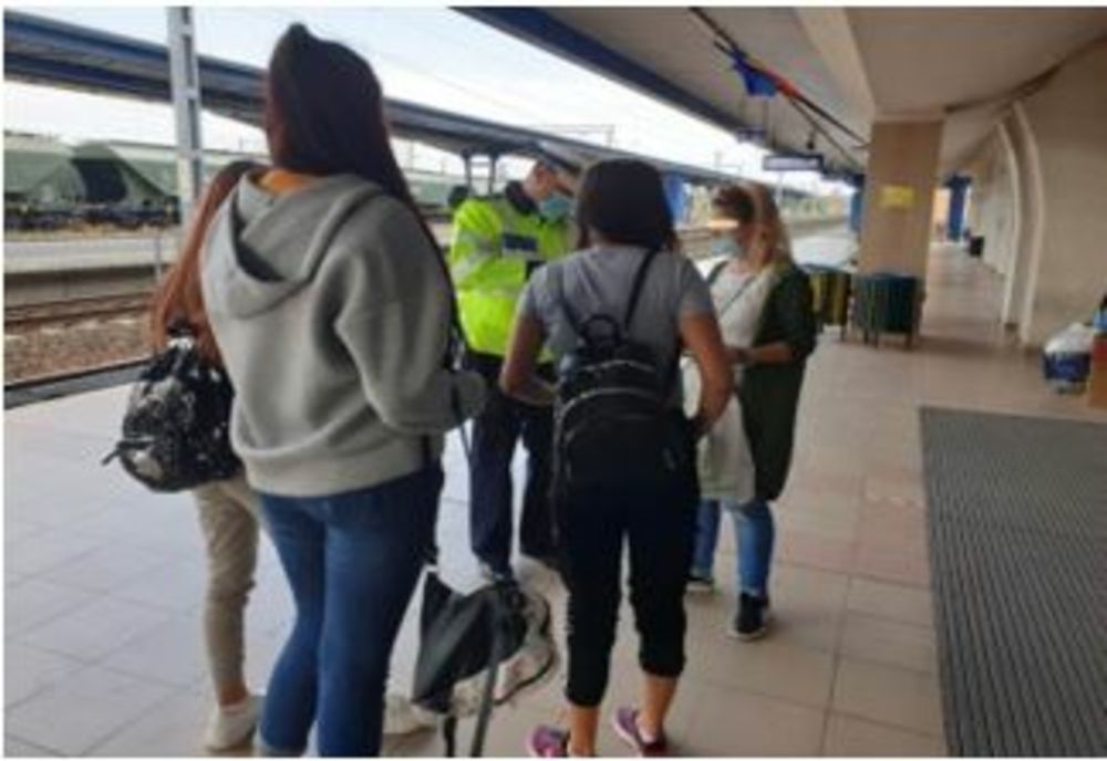 Acțiune de prevenire a răspândirii Sars-Cov2 a Poliției Transporturi