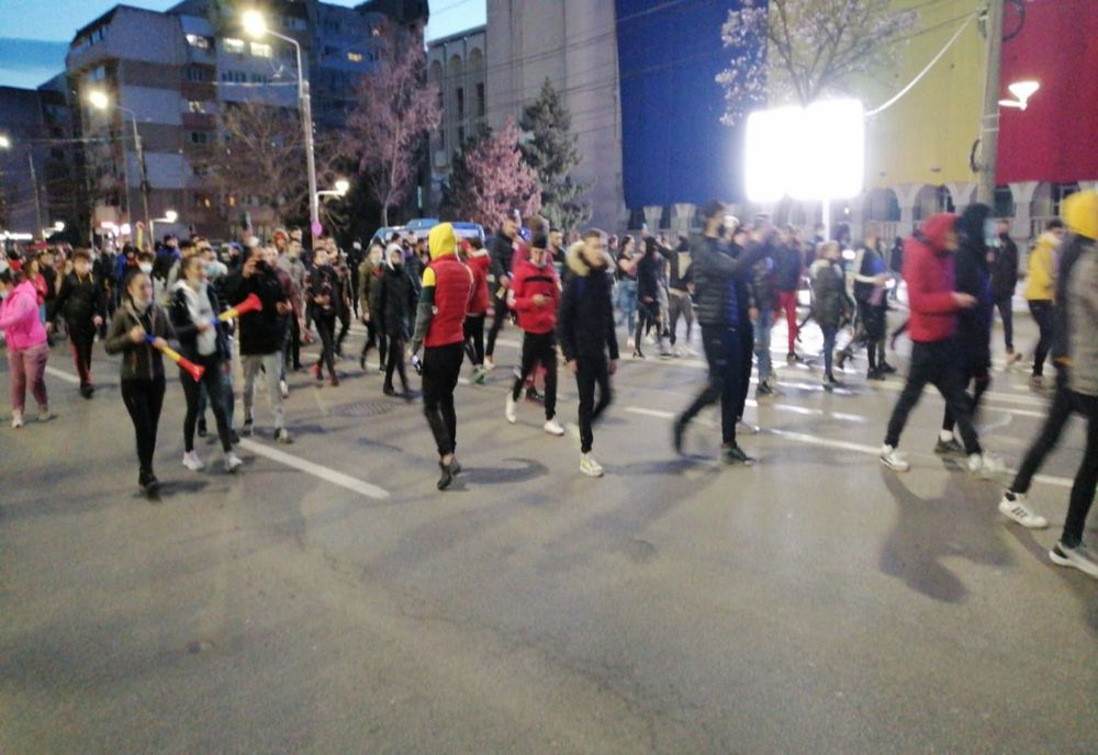 Brăilenii protestează din nou împotriva restricțiilor anti COVID