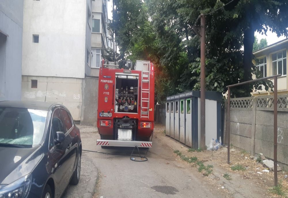Incendiu la un apartament din municipiul Brăila