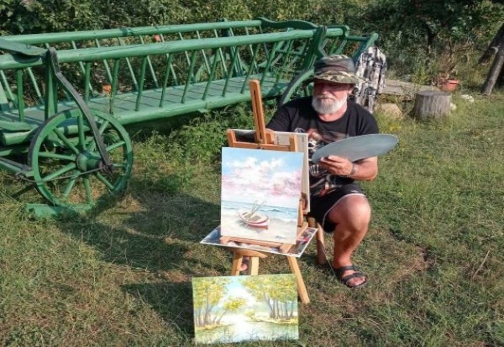 Artistul brăilean Dumitru Ștefănescu ȘTEF a participat la Tabăra națională de creație artistică din Prahova