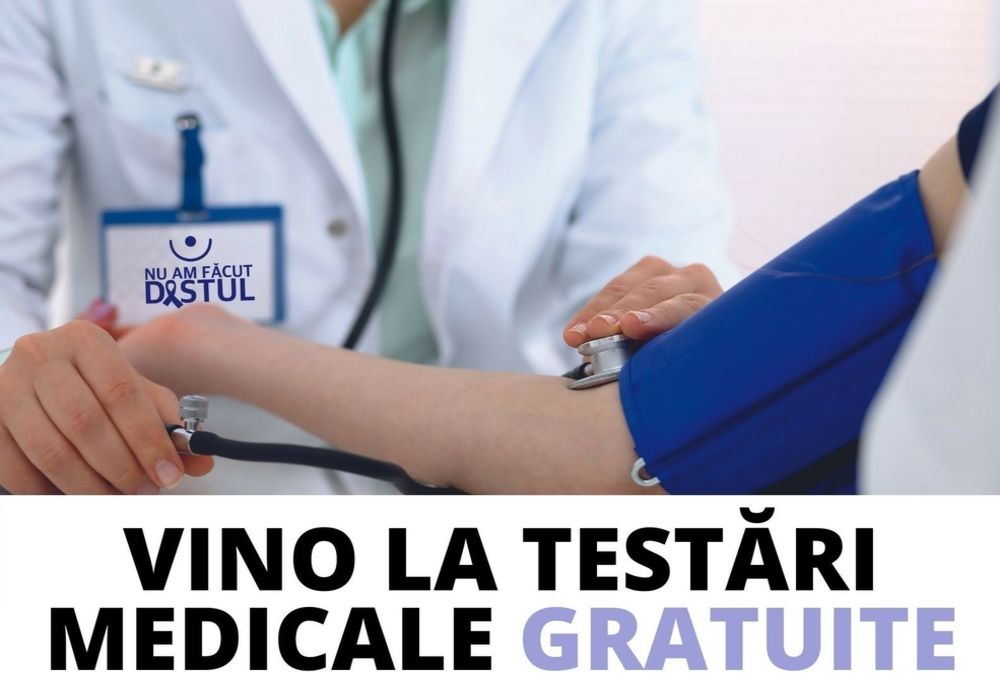 Testări medicale gratuite în județul Brăila - campania "Nu am făcut destul" 