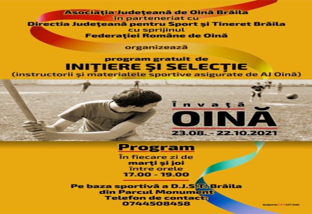 Stagiu gratuit de initiere si selectie in Oina