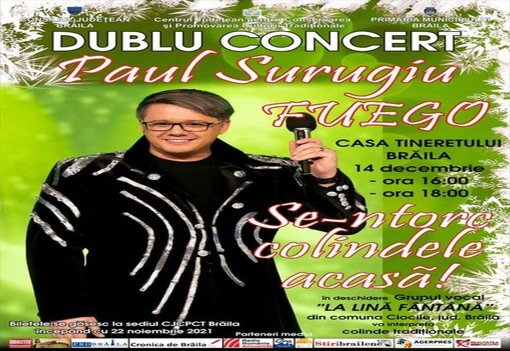 Concert de colinde organizat de Centrul de creație Brăila