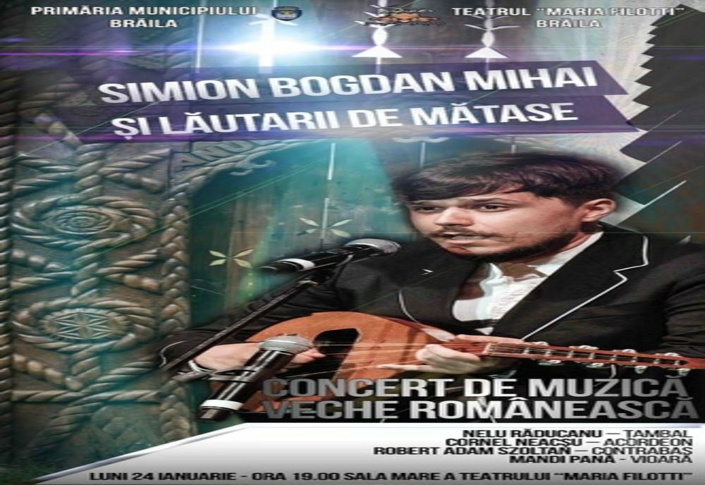 Concert de muzică tradițională românească pe scena Teatrului ”Maria Filotti” din Brăila