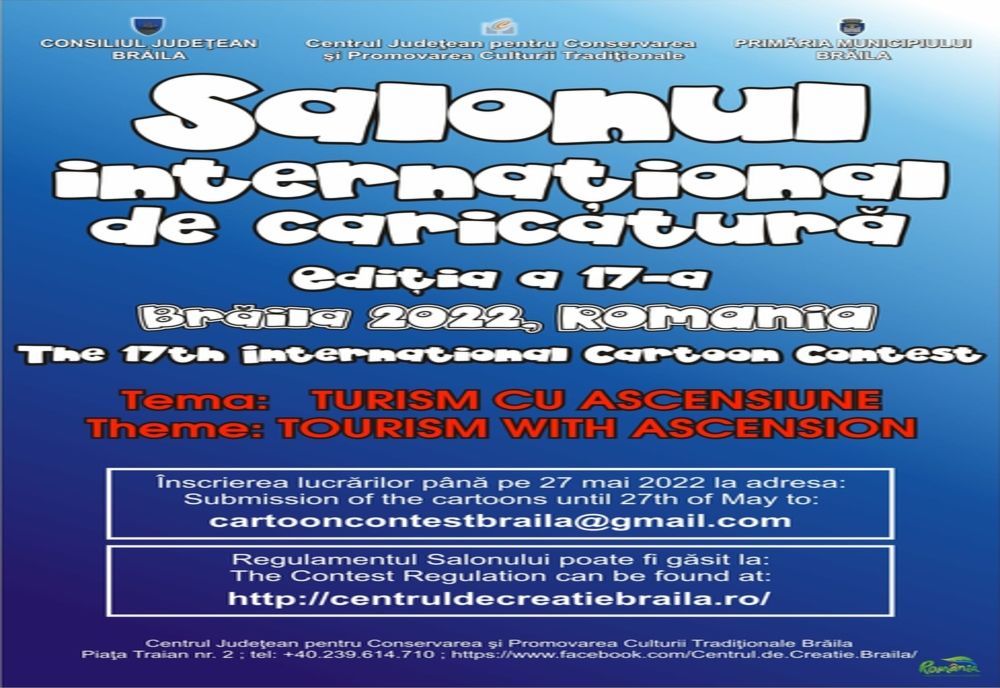 Până pe 27 mai se fac înscrieri pentru cea de a XVII-a ediție a Salonului Internațional de Caricatură