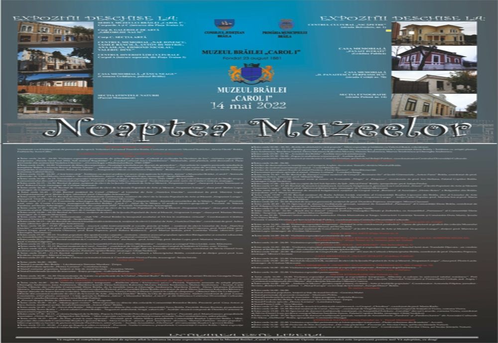 Noaptea muzeelor la Muzeul Brăilei