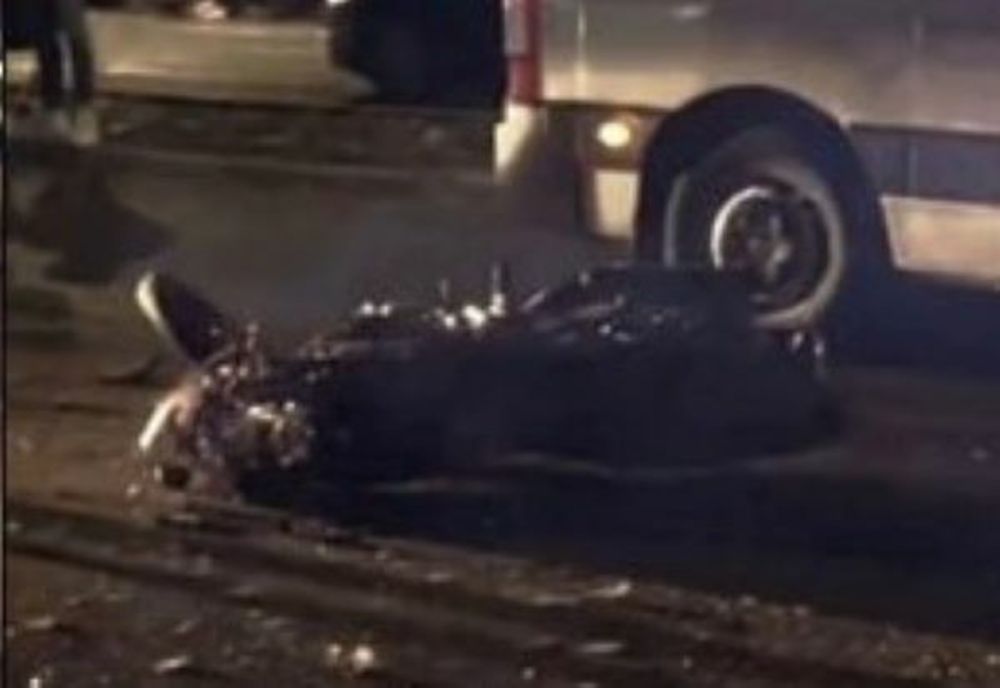 Motociclist de 18 ani accidentat în zona Căpităniei Portului Brăila