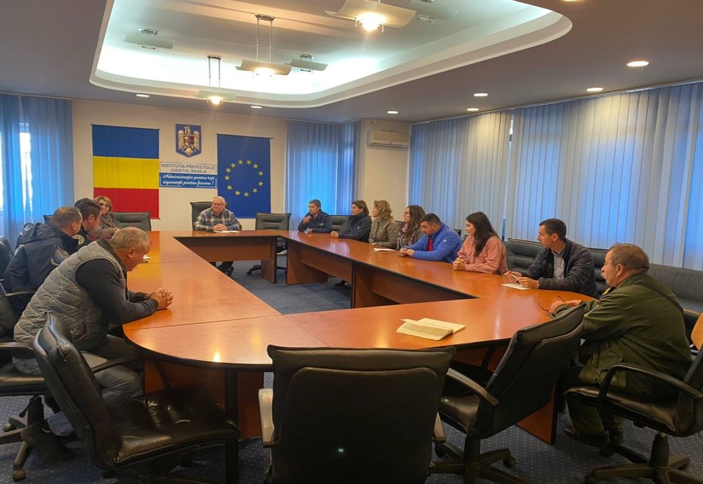 Întrunire a Comisiei de verificare a stării tehnice și funcționale a construcțiilor hidrotehnice cu rol de apărare împotriva inundațiilor din județul Brăila