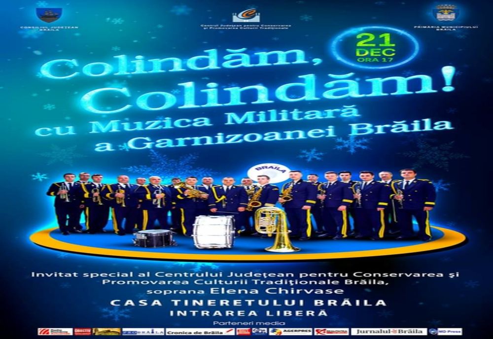 Colindăm, colindăm! cu Muzica Militară a Garnizoanei Brăila