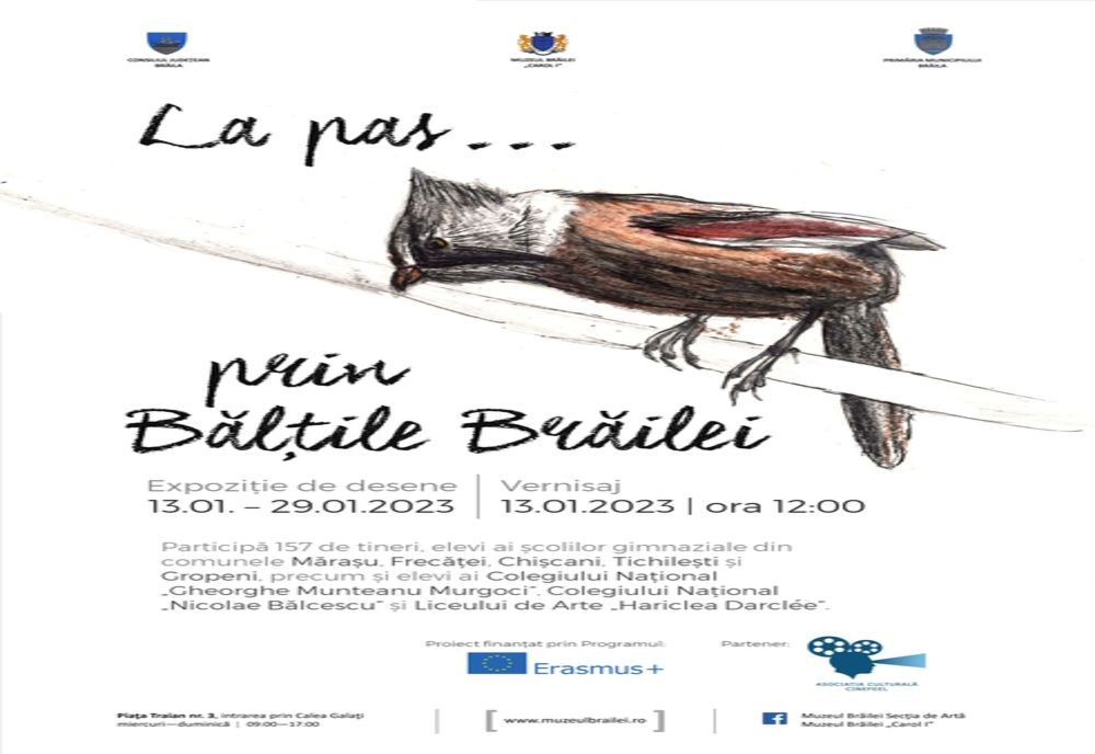 Vernisajul expoziției de desene „La pas prin Bălțile Brăilei”, la Muzeul Brăilei ”Carol I”