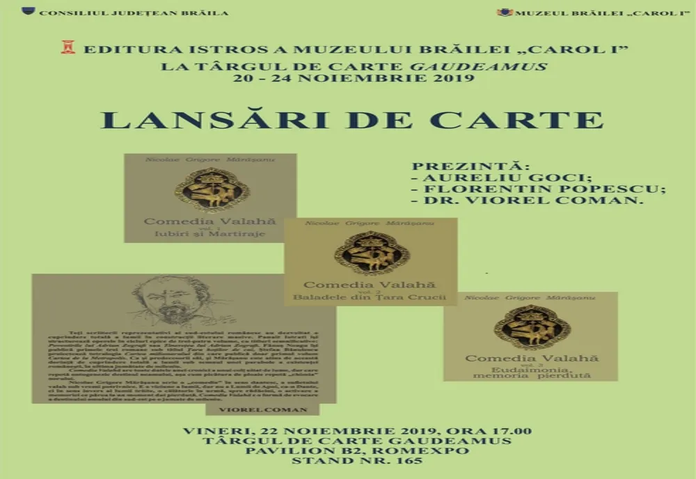 Editura Muzeului Brăilei participă la Târgul Gaudeamus