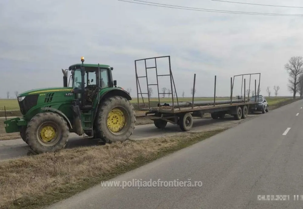 Ansamblu rutier condus de un brăilean cu permis de conducere necorespunzător