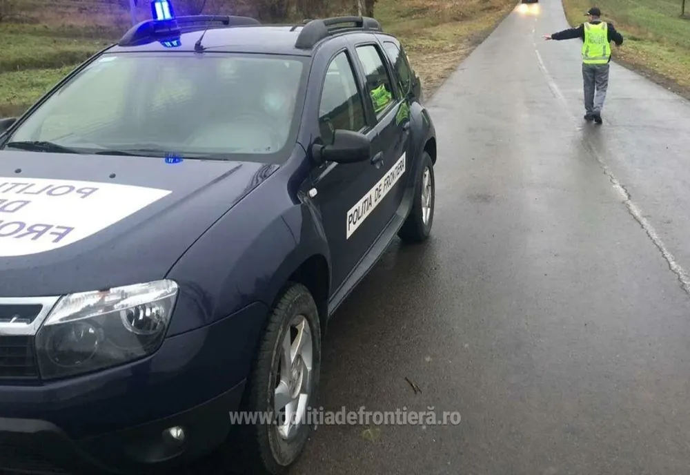 Brăilean fără permis de conducere, depistat conducând un ansamblu rutier neînmatriculat