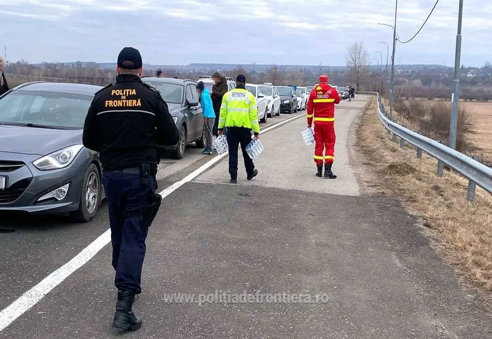 PTF: 13.000 de cetăţeni ucraineni au intrat în ţară joi, în scădere 14,9 % faţă de ziua precedentă