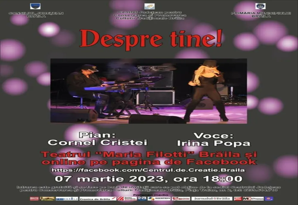 ”Despre tine!” - un program artistic impresionant de muzică pop-rock și jazz