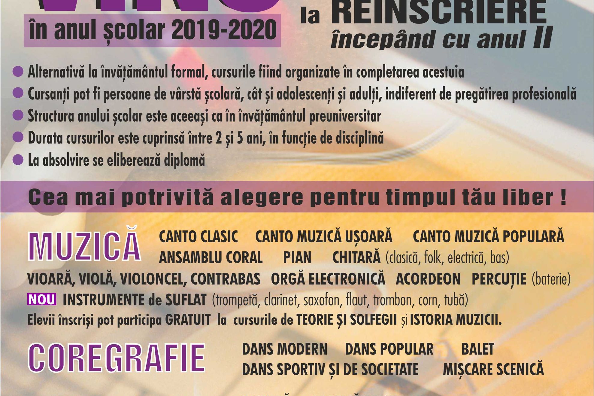 [SPA] Afis inscrieri 2019-2020